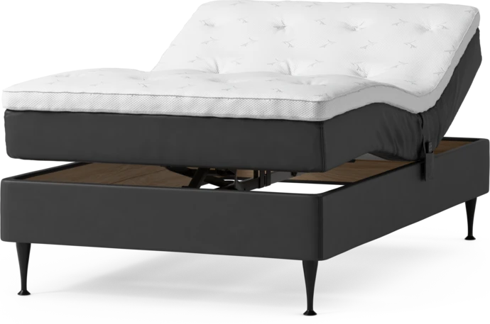 Delux Sense, Ställbar säng, enkelsäng med bäddmadrass