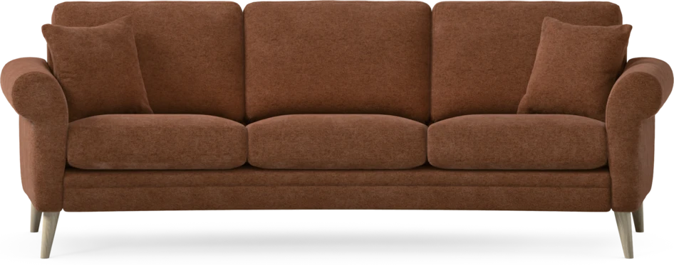 Eden - 3-sits soffa svängd - Orange