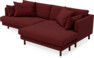 Harper - 4-sits med schäslong XL höger - Rosa