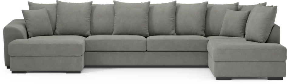 Town - 3-sits soffa med divan höger och schäslong vänster - Grå