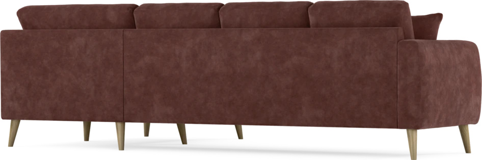 Eden - Hörnsoffa, 3+1-sits - Röd