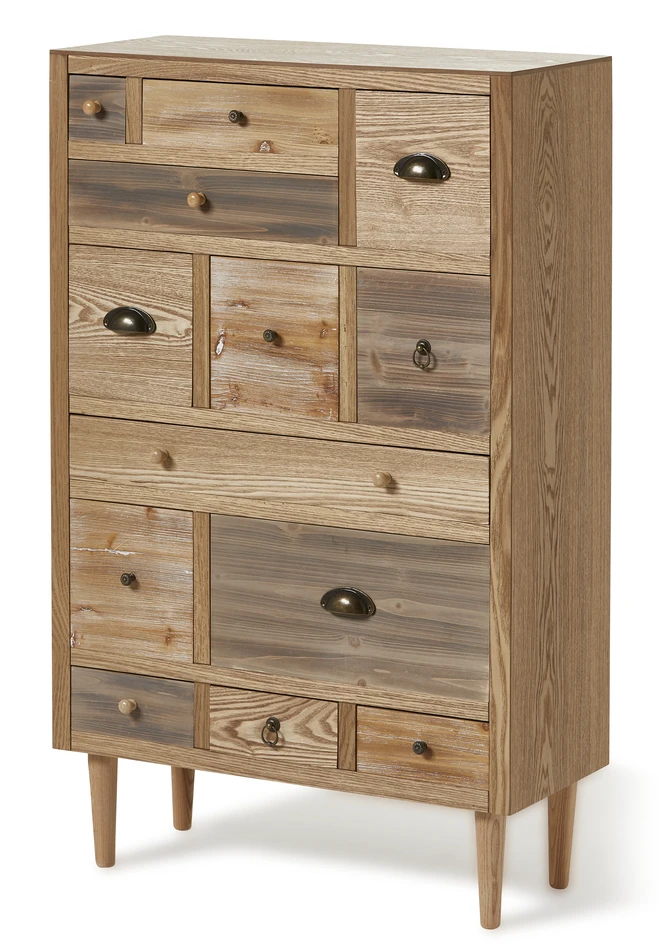 Saffran - Byrå, B 70 cm - Brun