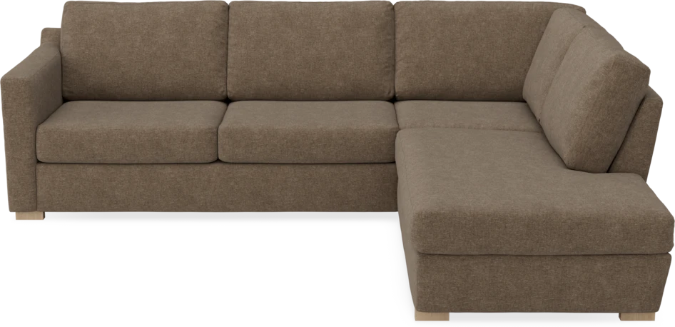 Friday - 2,5-sits soffa med divan höger - Brun