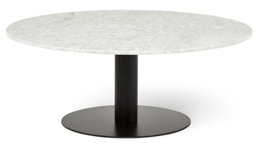 Tiffany - Soffbord, Ø 106, H 45 cm - Svart