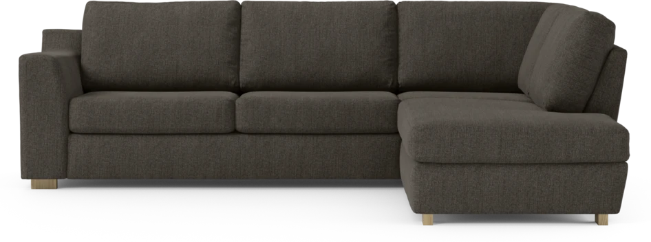 Friday - 2,5-sits soffa med divan höger - Brun