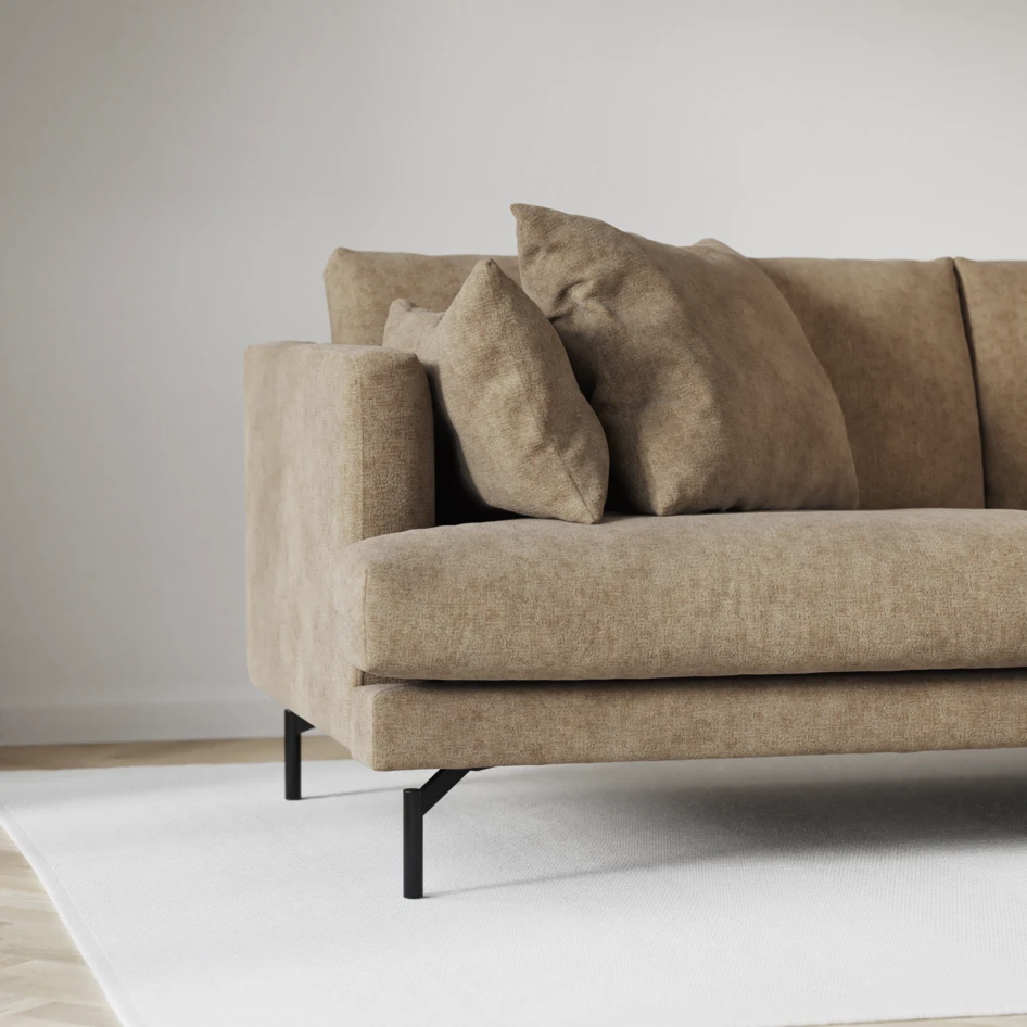Harper - 3-sits soffa - Brun
