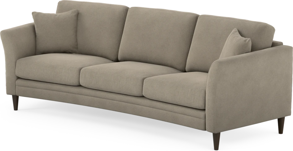 Eden - 3-sits soffa svängd - Beige