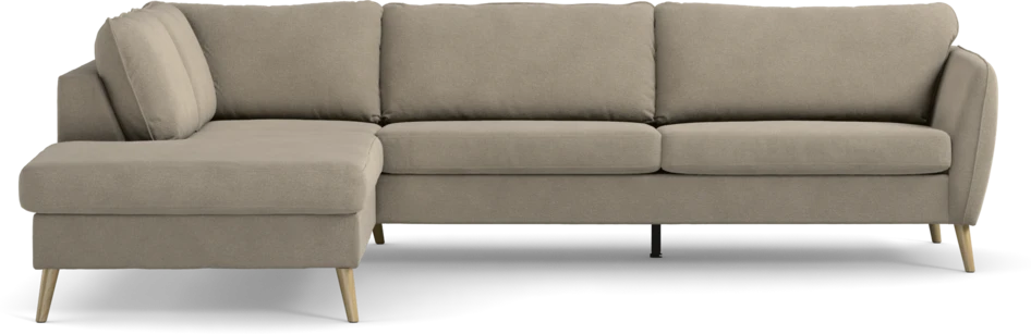 County - 2,5-sits soffa med divan vänster - Beige