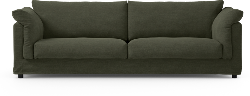 Cherrie - 4-sits soffa med kappa - Grön