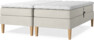 Delux Sense - Ställbar säng, dubbelsäng med bäddmadrass - Beige