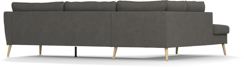 County - 2,5-sits soffa med divan vänster - Brun