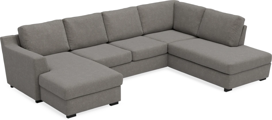 Friday - 3-sits soffa med schäslong vänster och divan höger - Grå