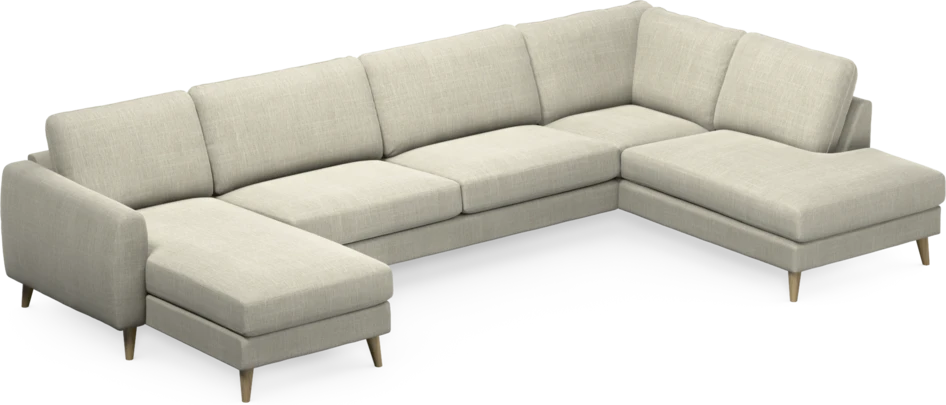 Bridge - 3-sits soffa med schäslong vänster och divan höger - Beige