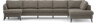County - 4-sits soffa med schäslong vänster och divan höger - Brun
