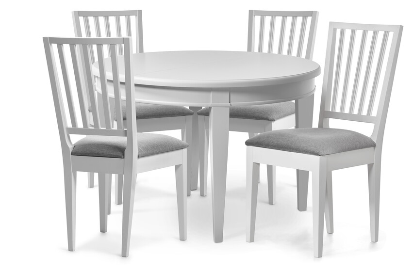 Wilma - Matgrupp med 4 stolar Wilma - Grå