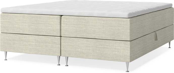 New York, Förvaringssäng, dubbelsäng med bäddmadrass, sängben och sängben