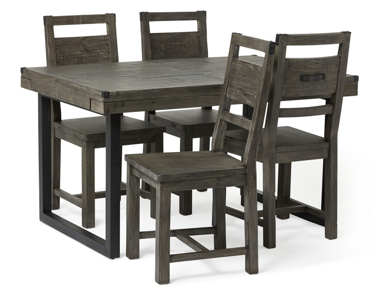 Woodenforge - Matgrupp med 4 stolar Woodenforge - Grå