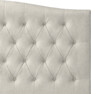 Delux Välvd - Sänggavel, 90-210 cm - Beige