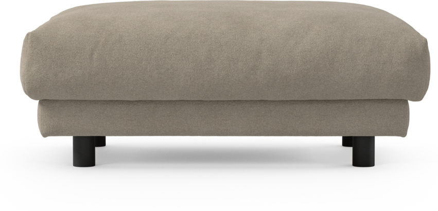 Cherrie - Fotpall 100, fast klädsel - Beige
