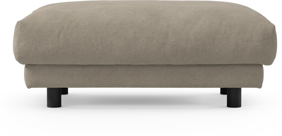 Cherrie - Fotpall 100, fast klädsel - Beige