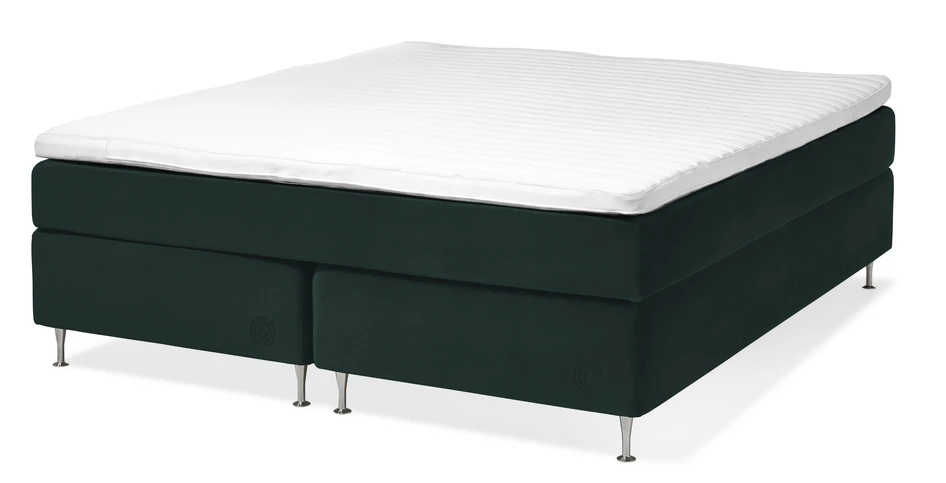Cape Farewell Comfort - Kontinentalsäng, dubbelsäng med bäddmadrass Fiord Soft - Grön