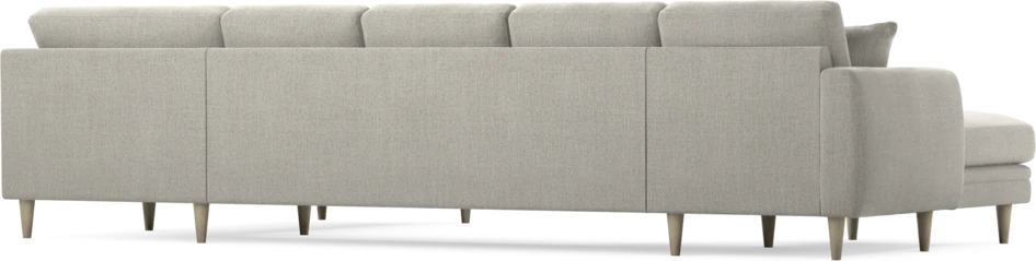 Eden - 3-sits soffa med schäslong vänster och divan höger - Grå