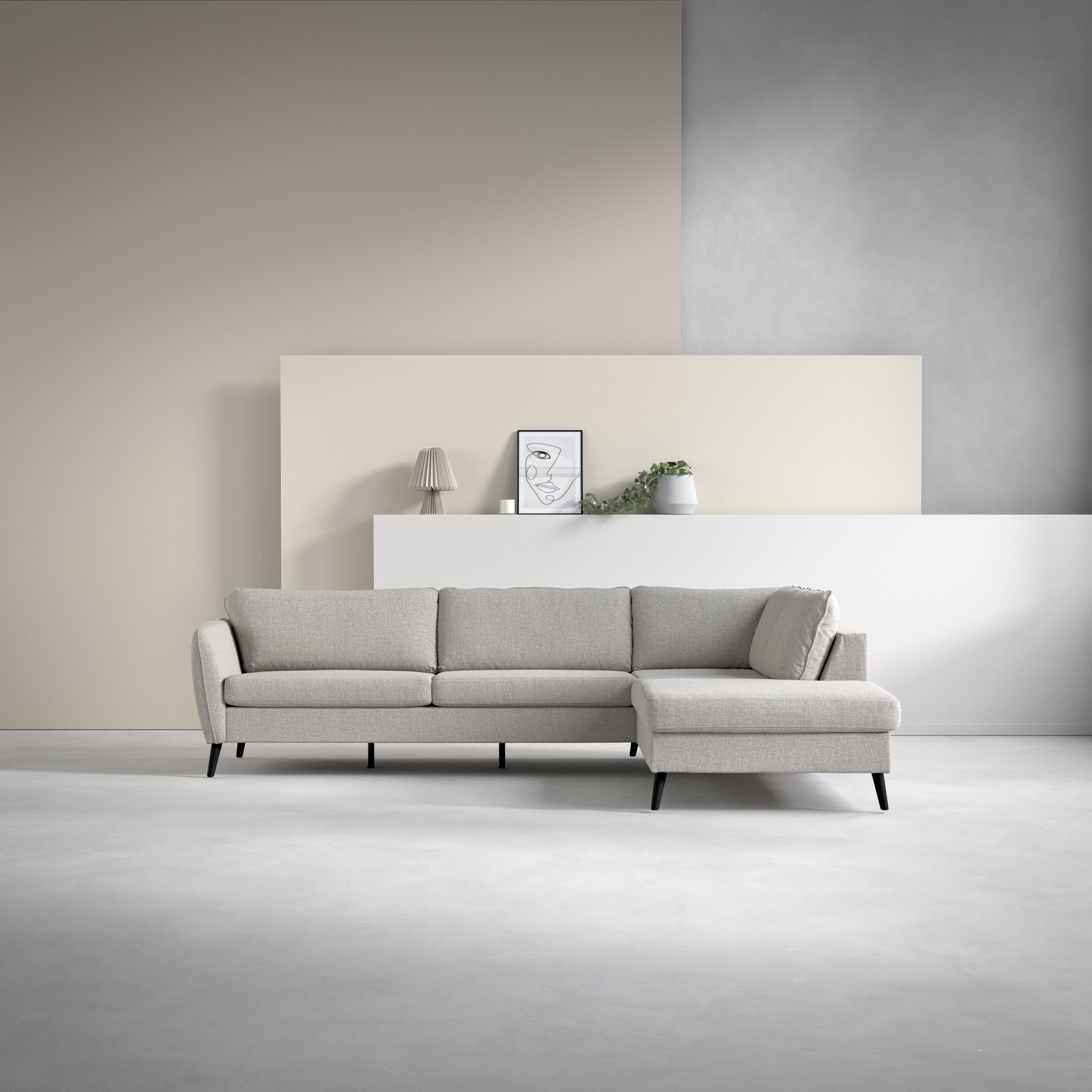 County - 2,5-sits soffa med divan höger - inspiration