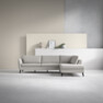 County - 2,5-sits soffa med divan höger - Beige