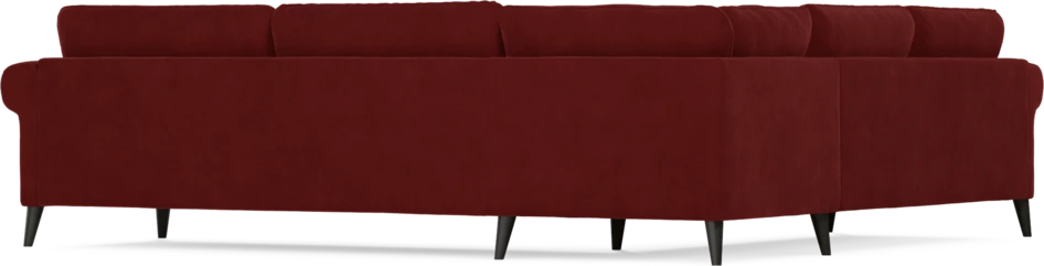 Bridge - Hörnsoffa, 2+3-sits - Röd