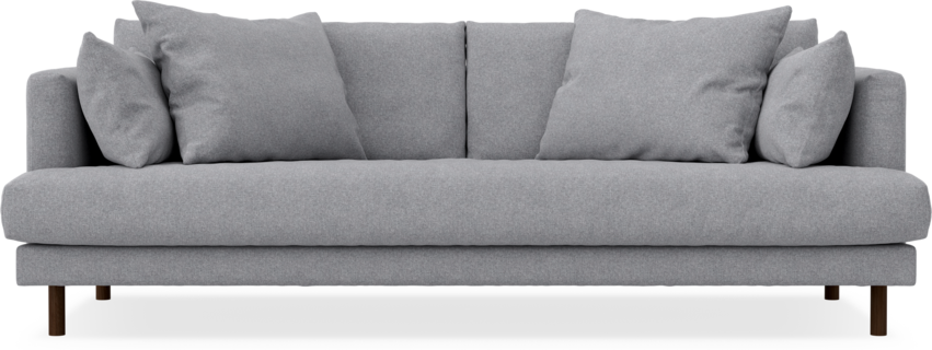 Harper - 3-sits soffa, hel dyna - Grå