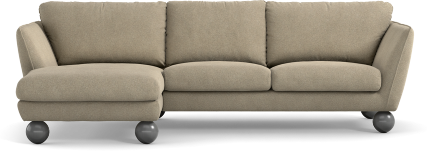 Madison Lux - 2-sits soffa med schäslong vänster - Beige