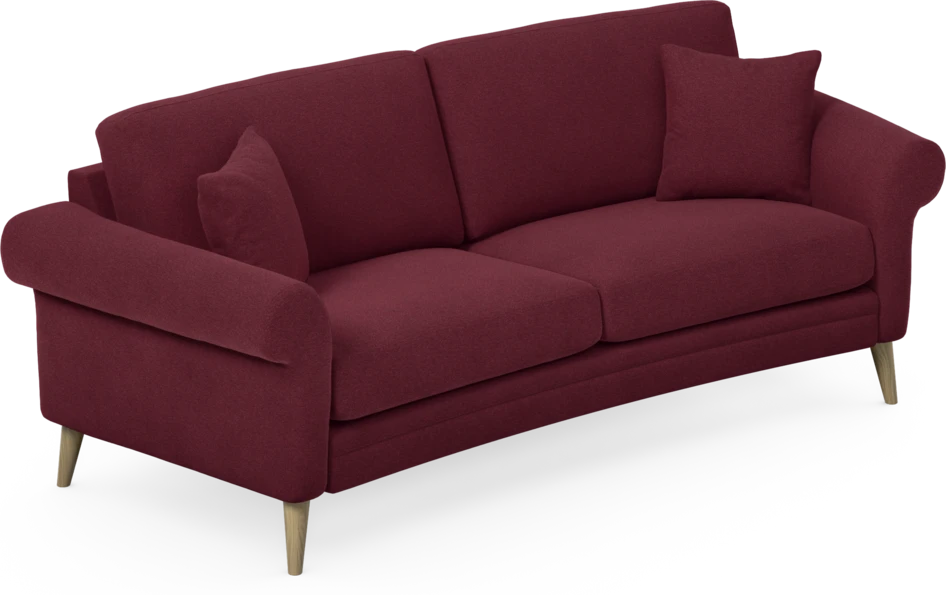 Eden - 2,5-sits soffa svängd - Röd