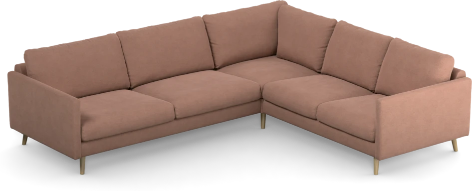 Madison Lux - Hörnsoffa 3+2-sits, hörn 1 - Rosa