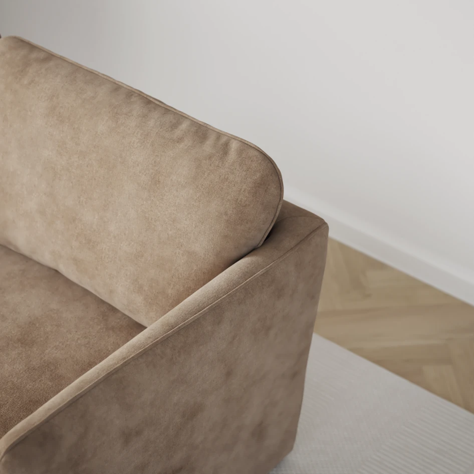 Öland - Bäddsoffa med divan vänster och schäslong höger - Beige