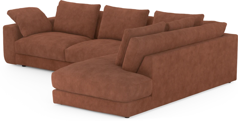 Amie - 3-sits med divan höger - Orange