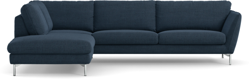 Madison - 3-sits soffa med divan vänster - Blå
