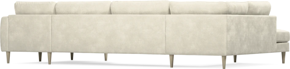 Bridge - 3-sits soffa med divan vänster och schäslong höger - Vit