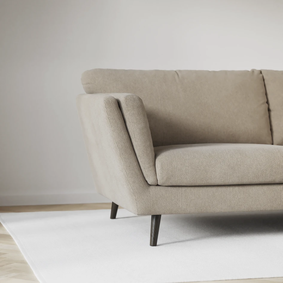 Madison Lux - Hörnsoffa med schäslong höger - Beige