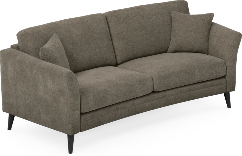 Eden - 2,5-sits soffa svängd - Brun