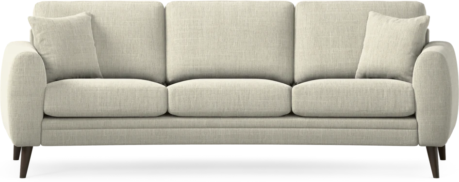 Eden - 3-sits soffa svängd - Beige