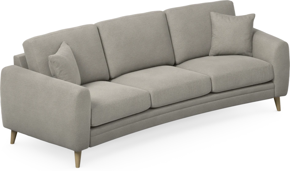 Eden - 3-sits soffa svängd - Grå