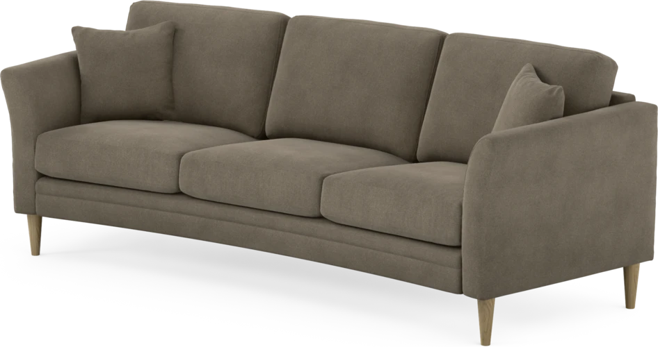 Eden - 3-sits soffa svängd - Beige