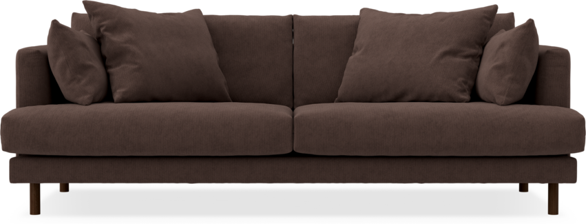 Harper - 3-sits soffa - Brun