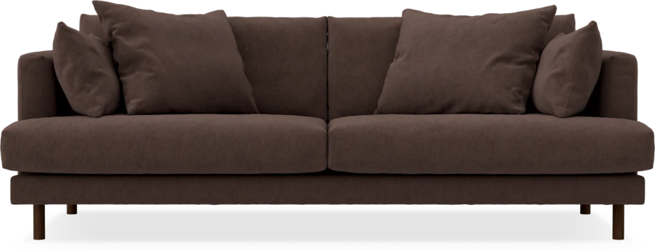 Harper - 3-sits soffa - Brun