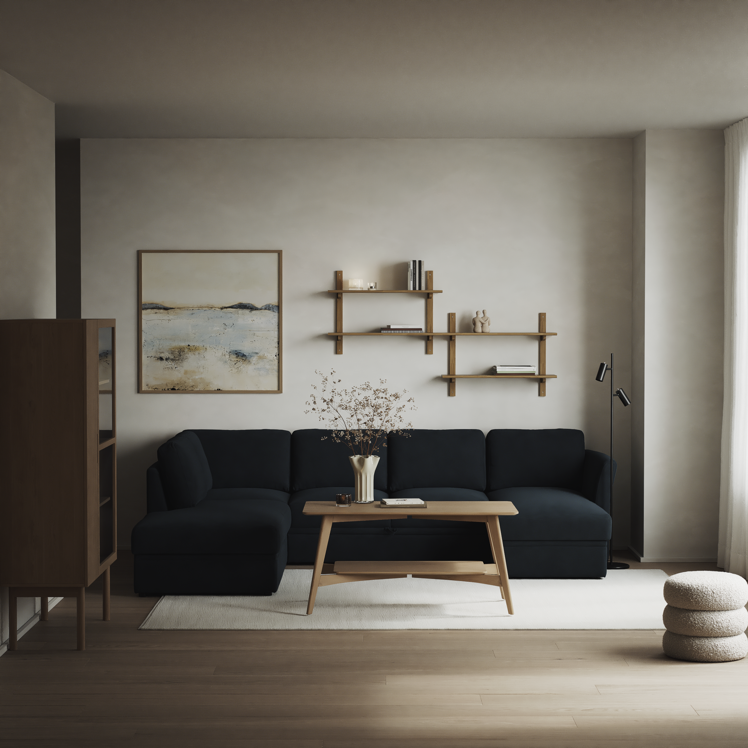 Öland - Bäddsoffa med divan vänster och schäslong höger - inspiration
