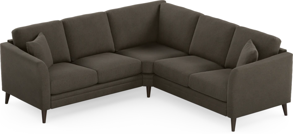 Eden - Hörnsoffa, 2+2-sits - Brun