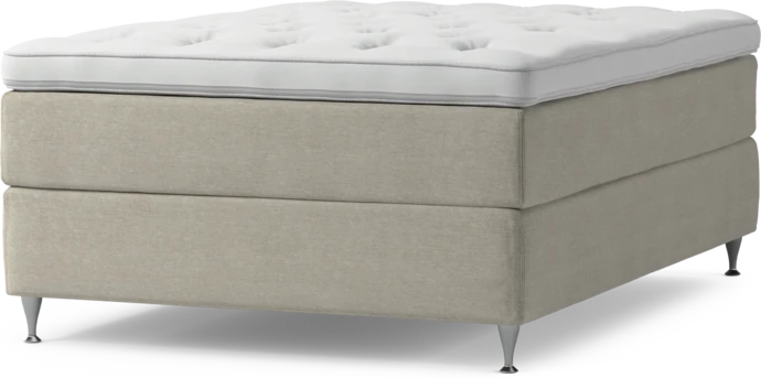 Delux Exclusive, Kontinentalsäng, enkelsäng 140 cm med bäddmadrass och sängben