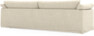 Cherrie - 4-sits soffa, hel dyna och kappa - Beige