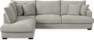 Mila - 3-sits soffa med divan vänster - Grå