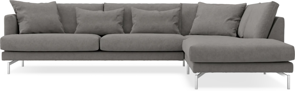 Harper - 3-sits soffa med divan höger - Grå